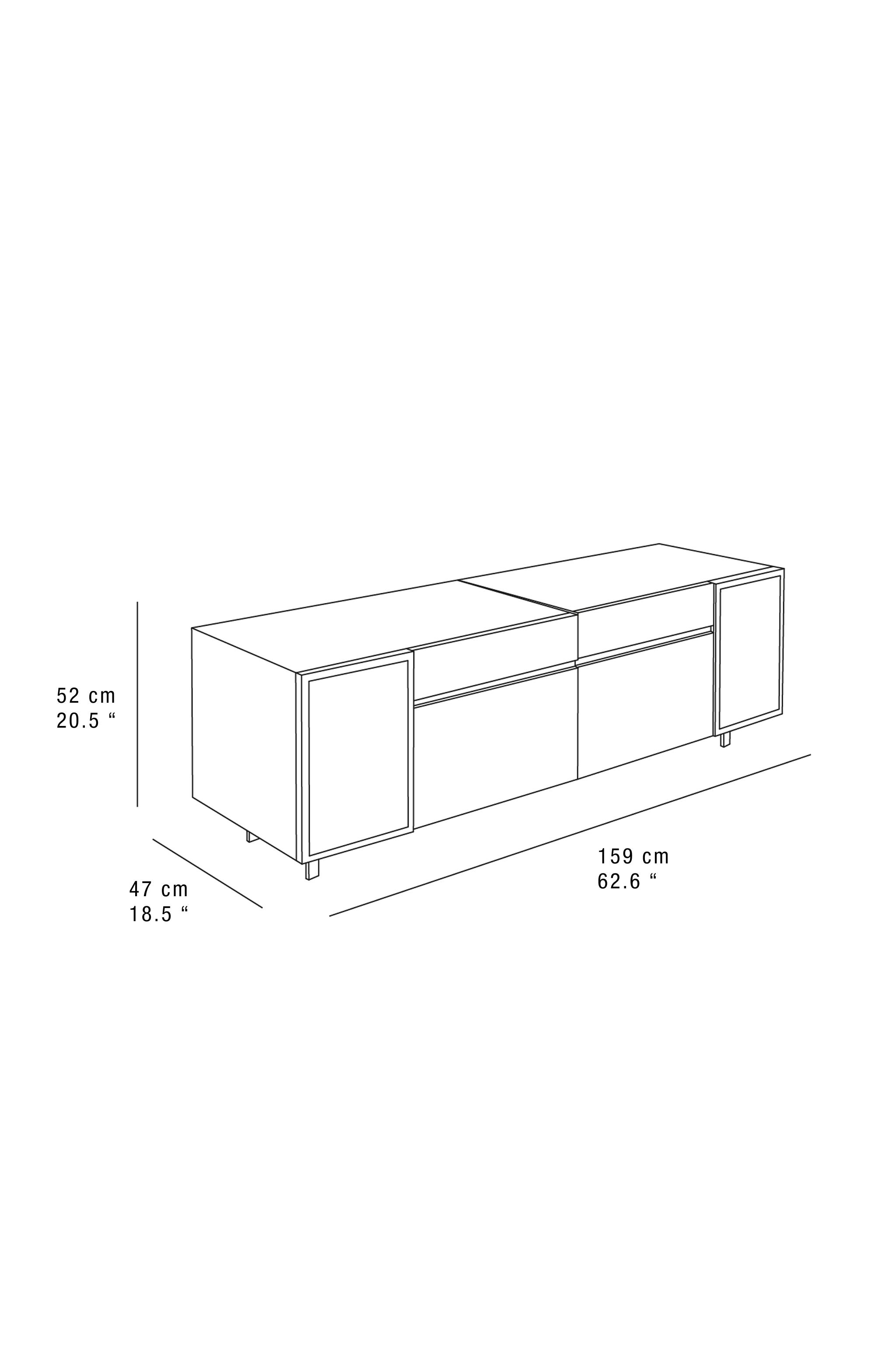 OAK STORAGE CONSOLE